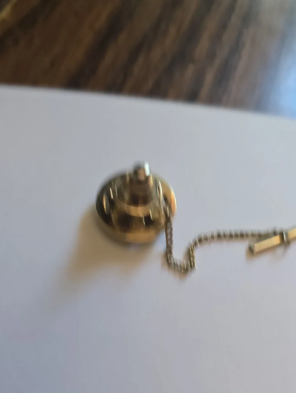 Gold-Tone Multistone Round Tie Pin for Men